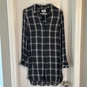 Old Navy Plaid Shirtdress